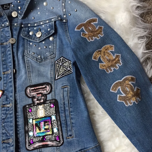 Custom Made CHANEL Jean jacket - Picture 3 of 4